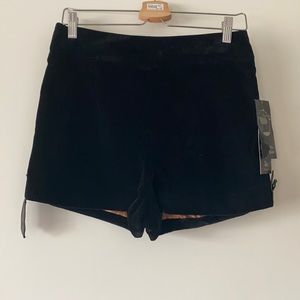 LAMB black velvet shorts